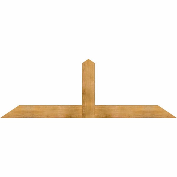Ekena Millwork Portland Rough Sawn Timber Gable Bracket, Western Red Cedar, 84"W x 28"H x 4"D x 6"F, 8/12 Pitch GBW084X28X0406POR00RWR - main